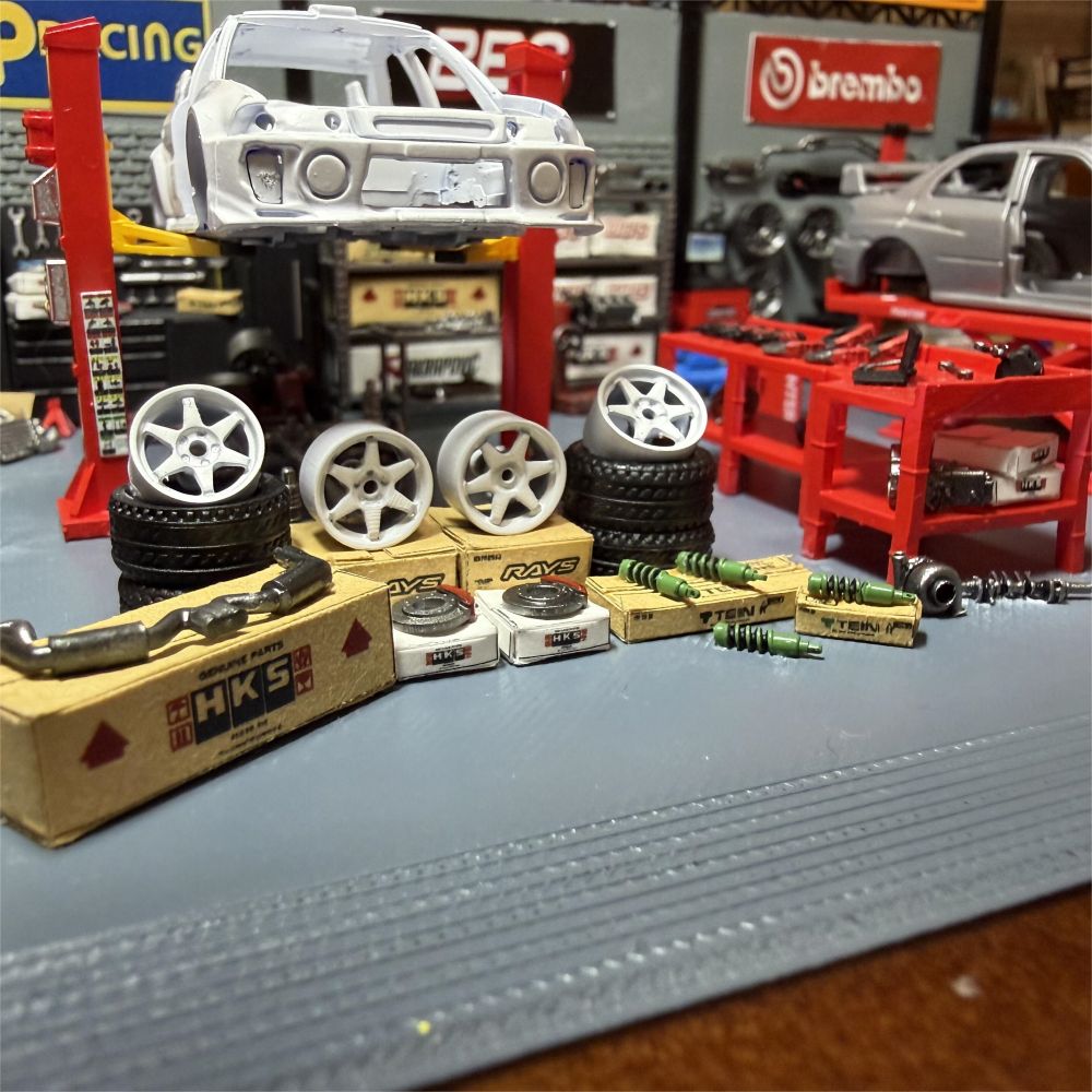 Diorama 1:64 Hub Kaliper Model - Auto Repair Shop Japan incelemesi ve fiyatı