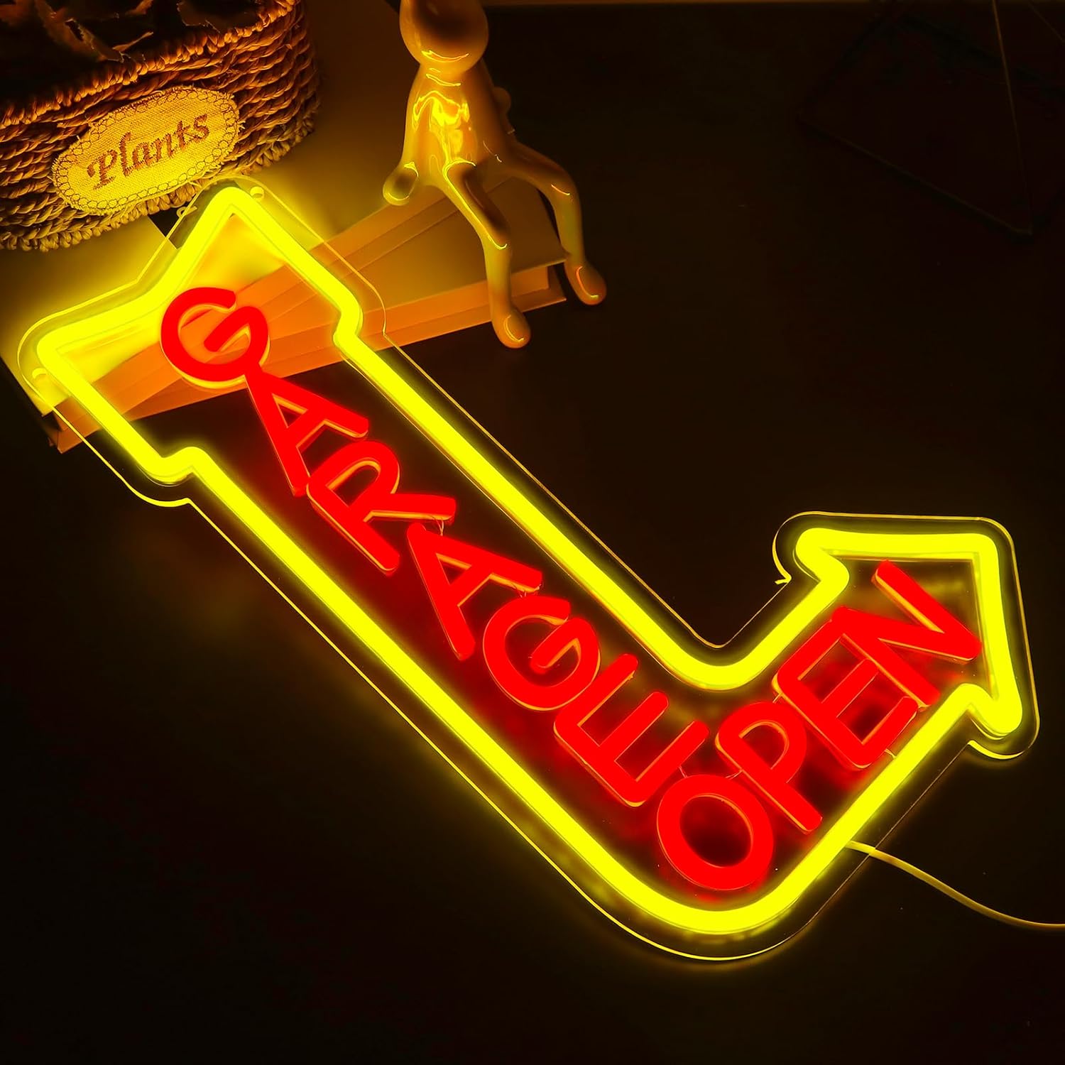    Garaj Açık Neon Tabela USB - Auto Repair Shop Open Today incelemesi ve fiyatı